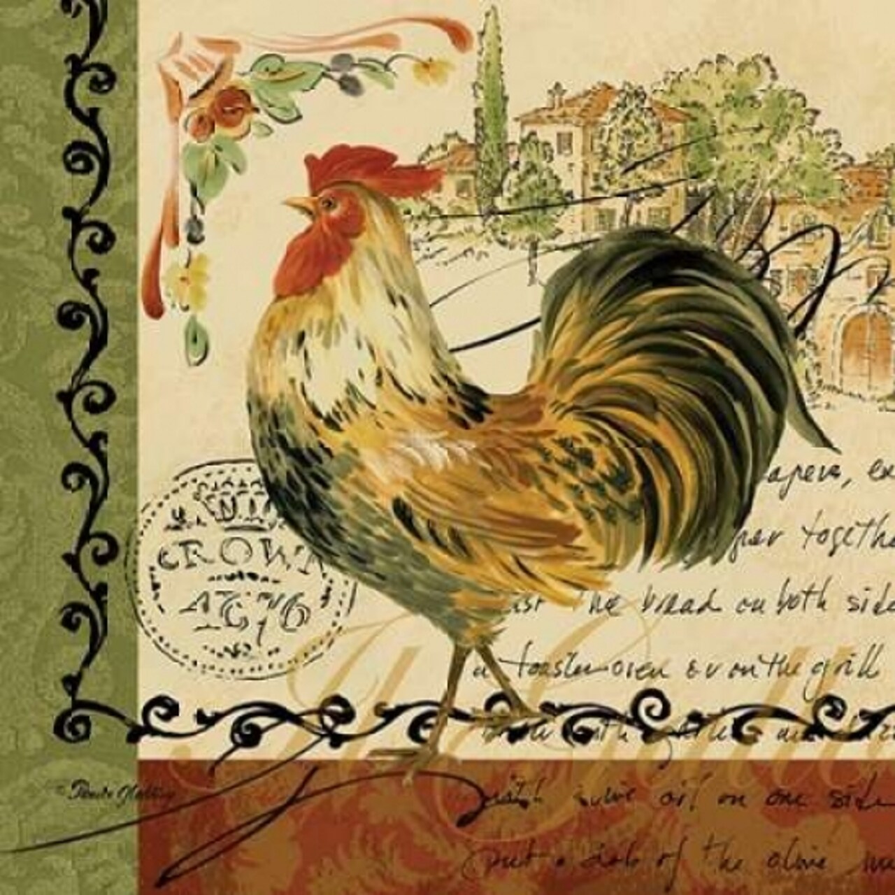 Viva Italia Roosters IV Poster Print by Pamela Gladding - Item # VARPDXGLA613